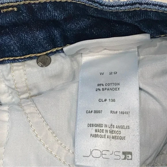 Joe's Jeans Denim Short Distressed Cut-Off Short, Blythe Style - Picture 5 of 6